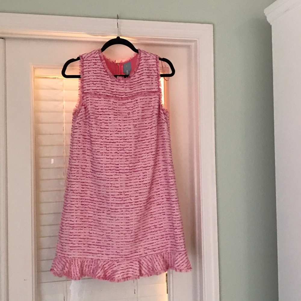 CeCe Pink Textured dress